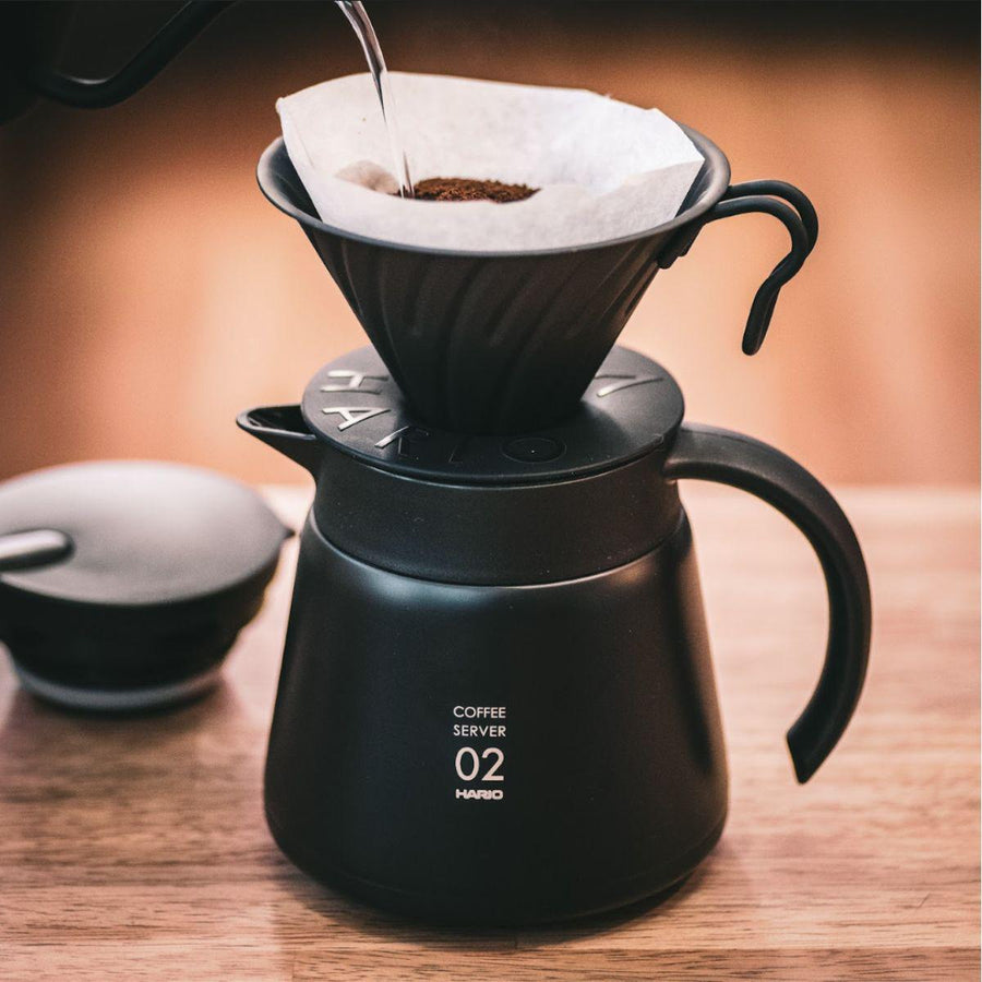 Hario V60 Insulated Stainless Steel Server – Maps Coffee & Chocolate